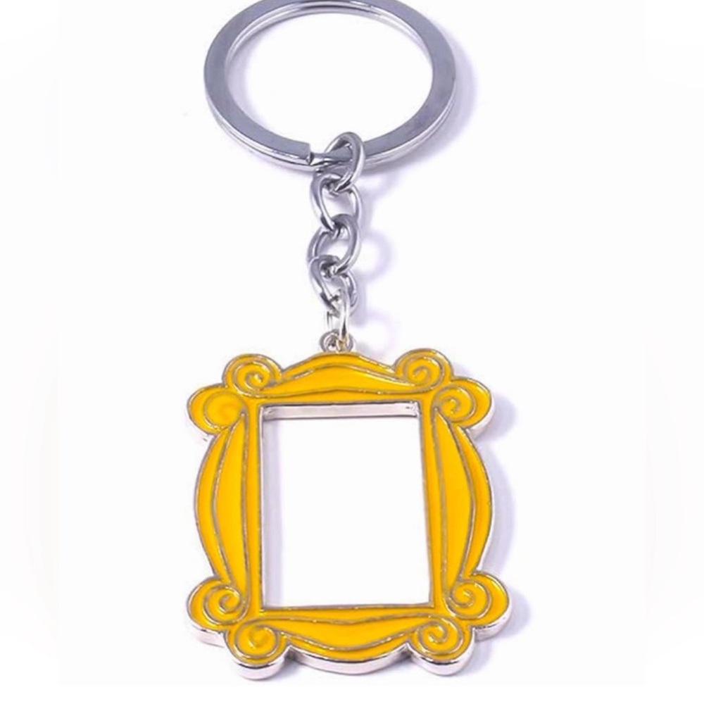 Yellow Friends Frame Keychain